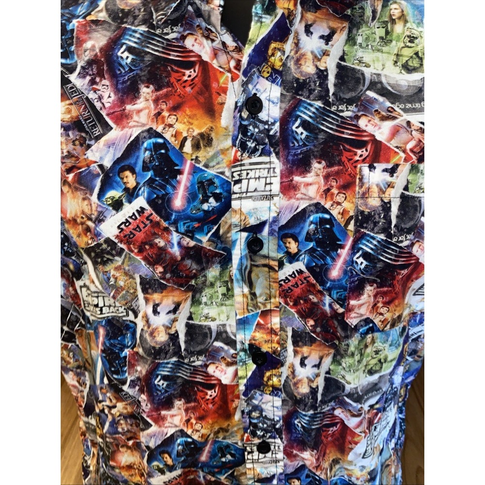 Star Wars The Empire Strikes Back Shirt Button Up Size Medium Our Universe - Picture 3 of 6